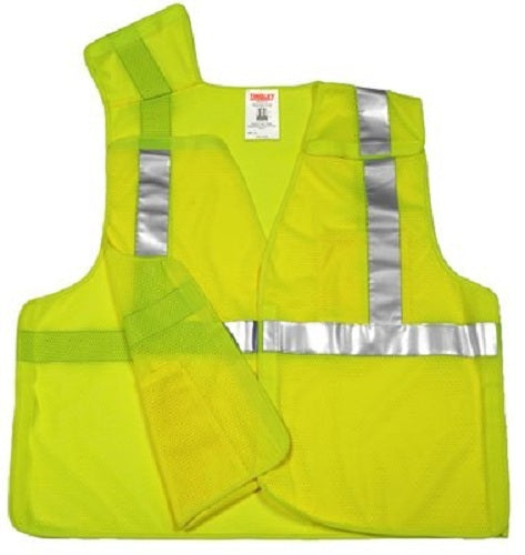 Tingley V70522-4X-5X 5-Point Breakaway Safety Vest, 4XL/5XL, Yellow & Green