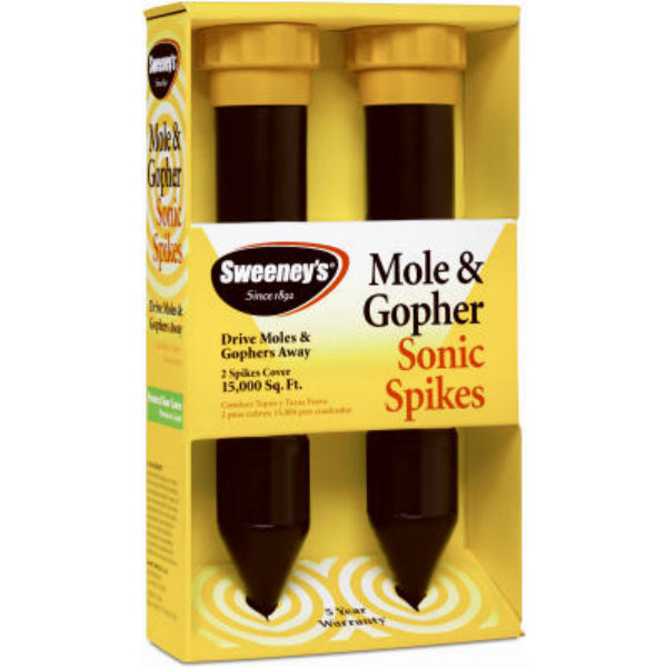 Sweeney’s® S9012 Mole & Gopher Sonic Spike™, 12", 2-Pack