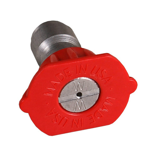 Mi-T-M AW-0018-0302 High Pressure Nozzle, Zero-Degrees, 3.0 Orifice Red