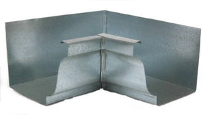 Amerimax 29201 Galvanized-Steel Inside Gutter Mitre, 5", Mill Finish