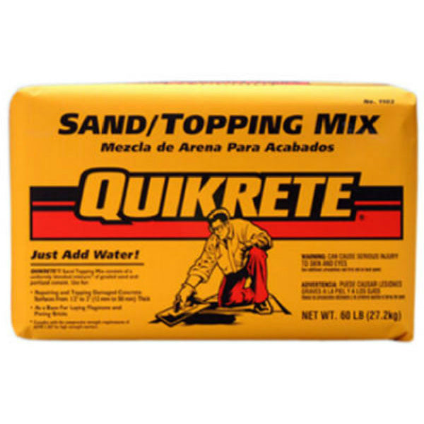 Quikrete® 110360 Sand/Topping Mix, 60 Lbs