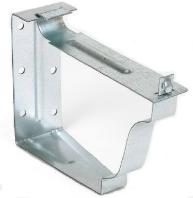 Amerimax 29022 Galvanized Steel Fascia Bracket, 5", 2-Piece