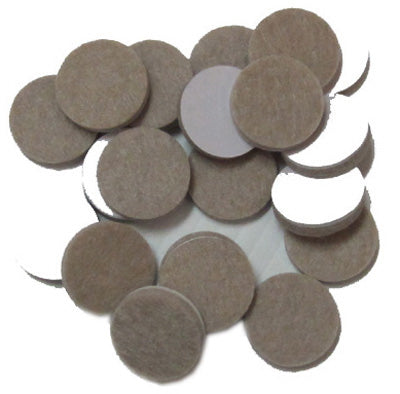 Magic Sliders 63215 Round Self Stick Felt Pad, 3/4", Oatmeal, 20-Pack