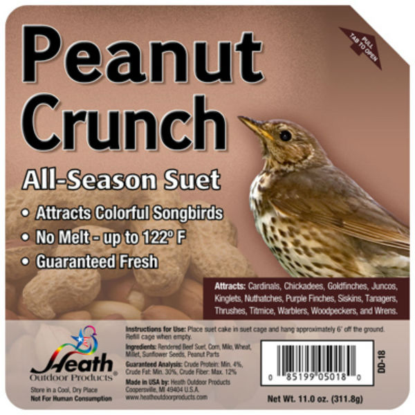 Heath™ DD-18 Peanut Crunch All-Season Suet Cake, 11 Oz