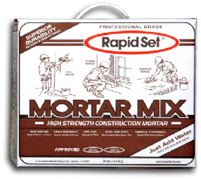Rapid Set 10M25 Mortar Mix, 25 Lbs