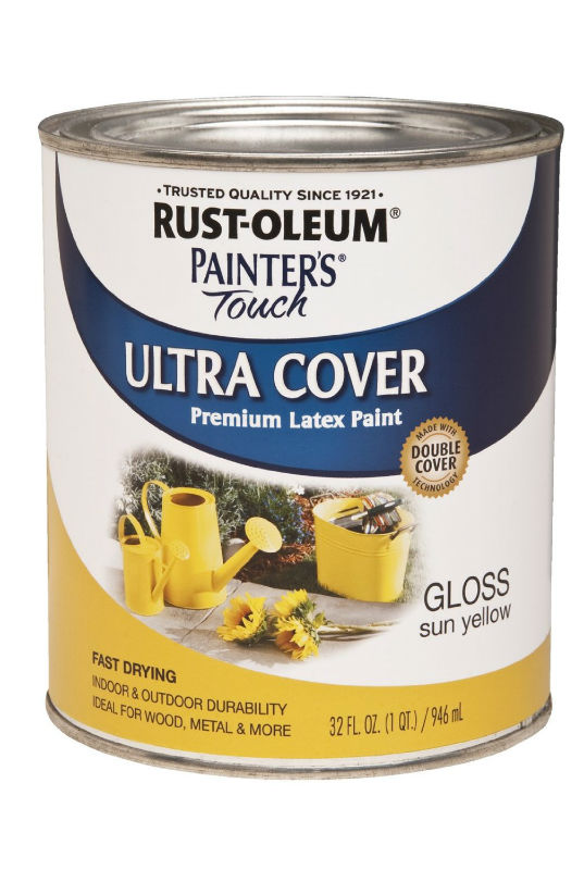 Rust-Oleum® Painter's® Touch Multi-Purpose Brush-On Paint, 1 Qt, Sun Yellow