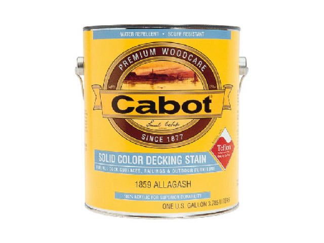 Cabot® 1844-07 Solid Decking Stain, Driftwood Gray, 1 Gallon