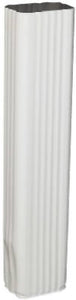 Amerimax 33075 Galvanized Steel Downspout Extension, 15", White
