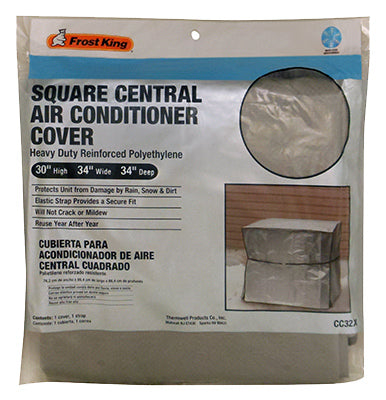 Frost King CC32XH Square Central Air Conditioner Cover, 34" x 34" x 30"
