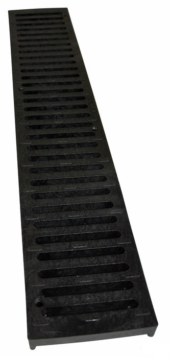 NDS 243-1 Speed Channel Drain Grate, 2', Black