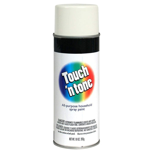 Touch N' Tone 55274830 Multi-Purpose Spray Paint, 10 Oz, Gloss White