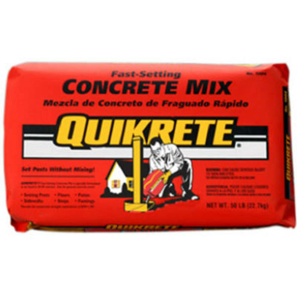 Quikrete® 100450 Fast-Setting Concrete Mix, 50 Lbs