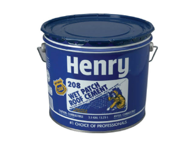 Henry® Company HE208061 Wet Patch® Roof Cement, 3-1/2 Gallon