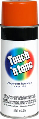 Touch N' Tone 55283830 Spray Paint 10 Oz, Orange