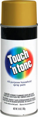 Touch N' Tone 55284830 Spray Paint 10 Oz, Metallic Gold
