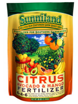 Sunniland 120236 Citrus, Mango & Avocado Fertilizer, 5 Lbs