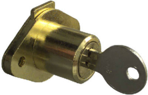National Hardware® N183-772 Brass Keyed Drawer Lock, Steel