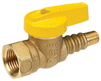 Homewerks VGV1TXY3B Gas Ball Valve 1/2", Forged Brass