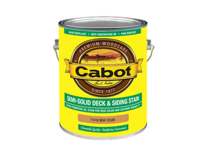 Cabot® 17416-07 Semi-Solid Deck & Siding Stain, New Cedar, 1 Gallon