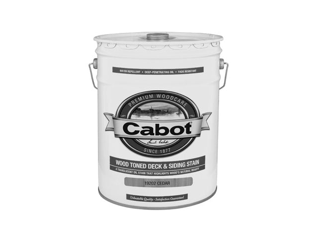 Cabot® 19202-08 Wood Toned Deck & Siding Stain, Cedar, 5 Gallon