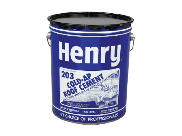 Henry® Company HE203071 Cold Application Roof & Lap Adhesive, 5 Gallon