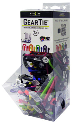 Nite Ize® GT6MGB-09-A1 Gear Tie® Reusable Rubber Twist Tie, 6", Assorted Color