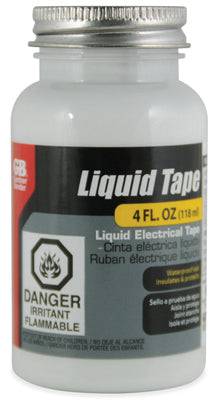 Gardner Bender LTW-400 Liquid Electrical Tape, 4 Oz, White