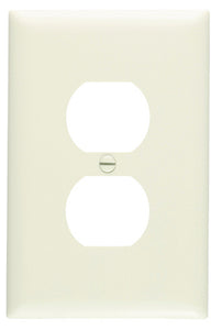 Pass & Seymour TradeMaster Duplex Jumbo Wall Plate, 1 Gang, Almond