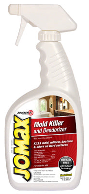 Zinsser 60190 Jomax Mold Mildew Killer & Deodorizer Spray Bottle, 32 Oz