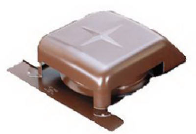 Air Vent RVG40080 Slant Galvanized Roof Vent, Brown