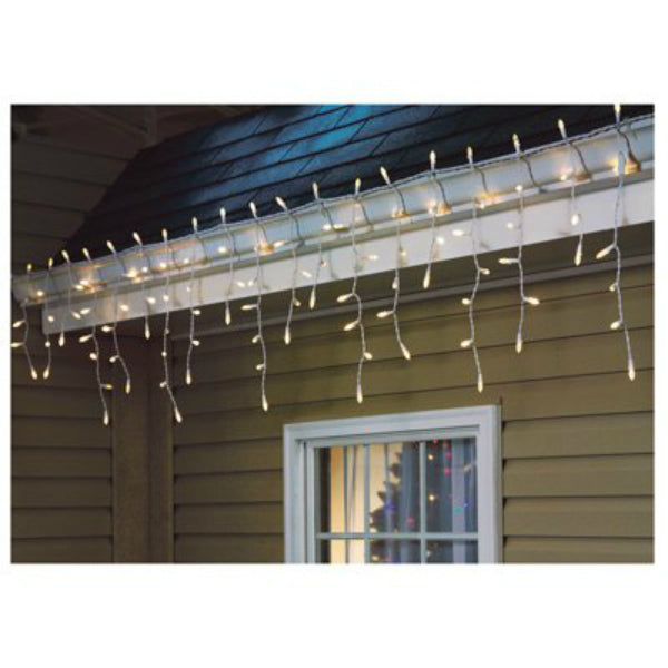 Holiday Wonderland® 47690-88 Christmas C3 LED Icicle 105-Light Set, Warm White