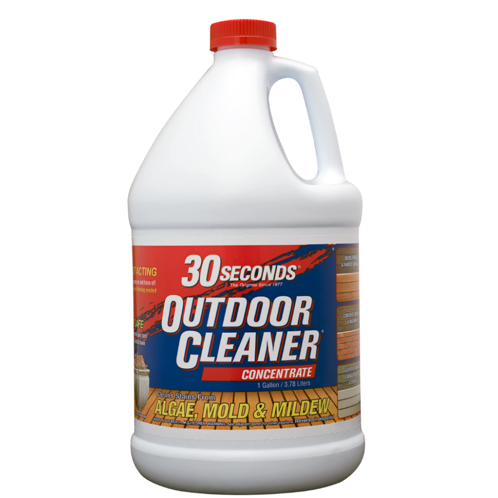 30 Seconds® 1G30S Outdoor Algae/Mold/Mildew Stain Cleaner Concentrate, 1.3 Gallon