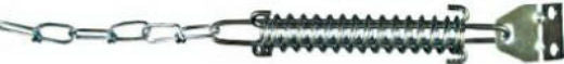 National Hardware® N162-024 Spring & Chain Door Stop, Zinc
