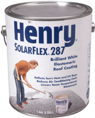 Henry® Company HE287SF046 Elastomeric Roof Coating, White, 1 Gallon