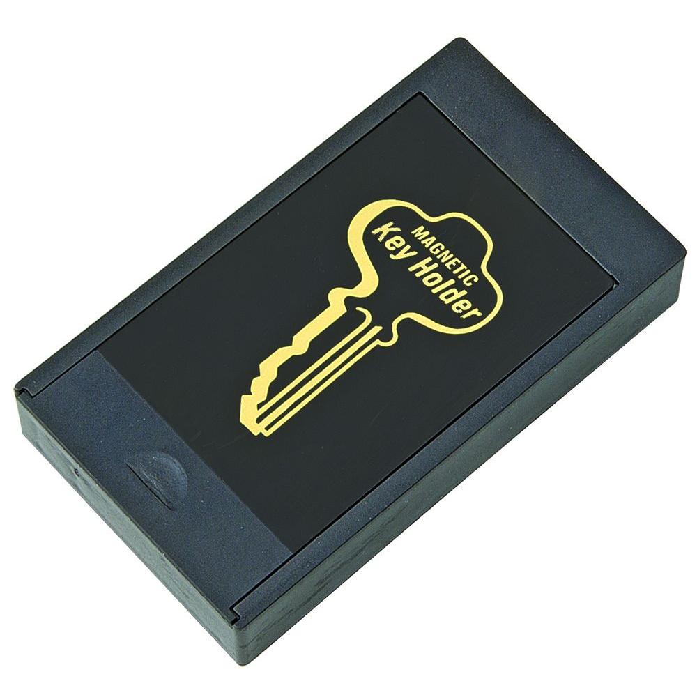 Hy-Ko KC164 Secret Hide-A-Key Magnetic Key Holder, Black, Large