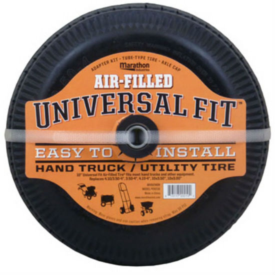 Marathon 20210 Universal Fit Air Filled Hand Truck Tire, 4.10/3.50 - 4"