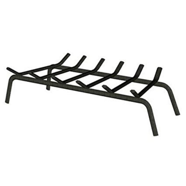 Panacea 15453TV Wrought Iron Fireplace Grate, 6-Bars, Black, 30"