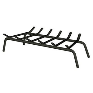 Panacea 15453TV Wrought Iron Fireplace Grate, 6-Bars, Black, 30"