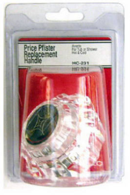 Lasco HC-231 Price Pfister Avante Shower & Lavatory Handle, Clear