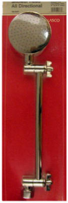 Lasco 08-2457 Adjustable Shower Arm with Rain Style Shower Head, Chrome
