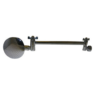 Lasco 08-2457 Adjustable Shower Arm with Rain Style Shower Head, Chrome