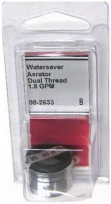 Lasco 08-2533 Dual Thread Faucet Aerator 1.5 GPM, Chrome Plated Brass