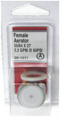 Lasco 09-1011 Standard Female Thread Aerator, Brass