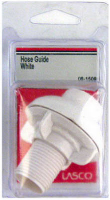 Lasco 08-1509 Universal Fit Sink Hose Guide, Chrome & White