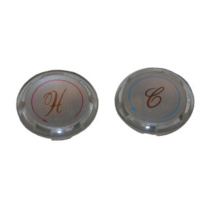 Lasco 0-6051 Hot & Cold Insert Handle Button, 1-5/16"