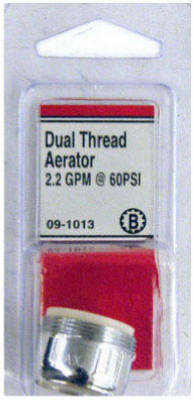 Lasco 09-1013 Dual Thread Aerator 15/16, Brass