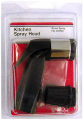 Lasco 08-1529 Kitchen Sink Spray Head, Black