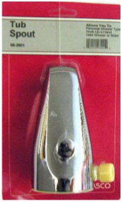 Lasco 08-2001 Bathtub Shower Diverter Spout with Outlet, Chrome