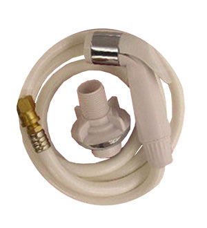 Lasco 08-1527 Universal Fit Replacement Faucet Spray Rinse & 48" Hose, White