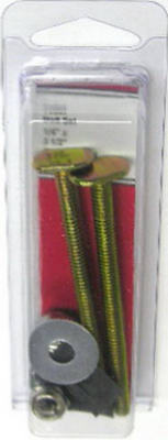 Lasco 04-3643 Toilet Closet Bolt Screw Bowl To Floor Kit, Brass